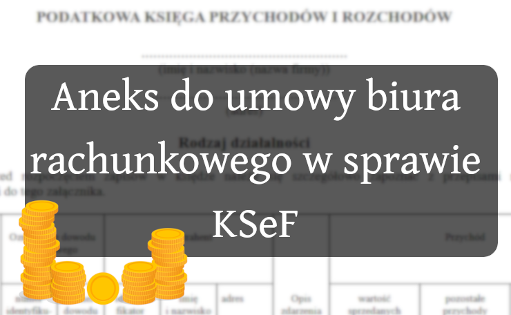 zmiany umowy księgowej dot. KSeF